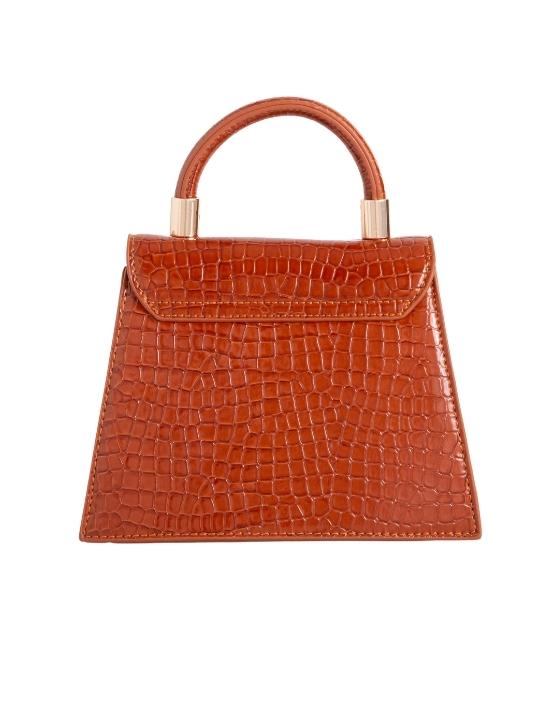 Helen Vegan Croc - Tan