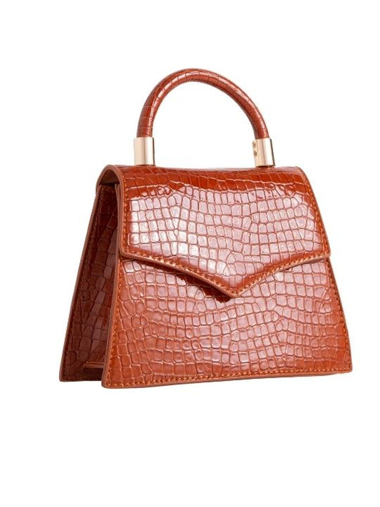 Helen Vegan Croc - Tan