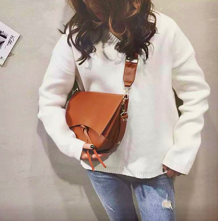 Cindy Saddle Bag - Tan - Cione Boutique London