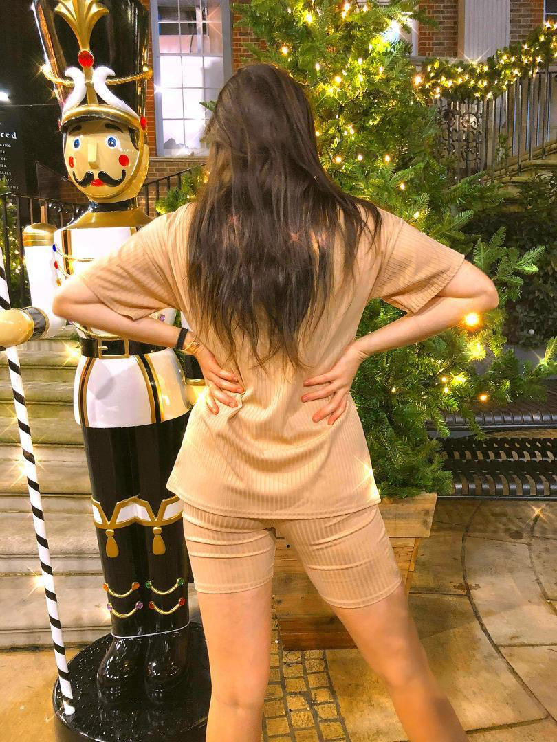 Cione Loungewear Knit Shorts Set - Cione Boutique London