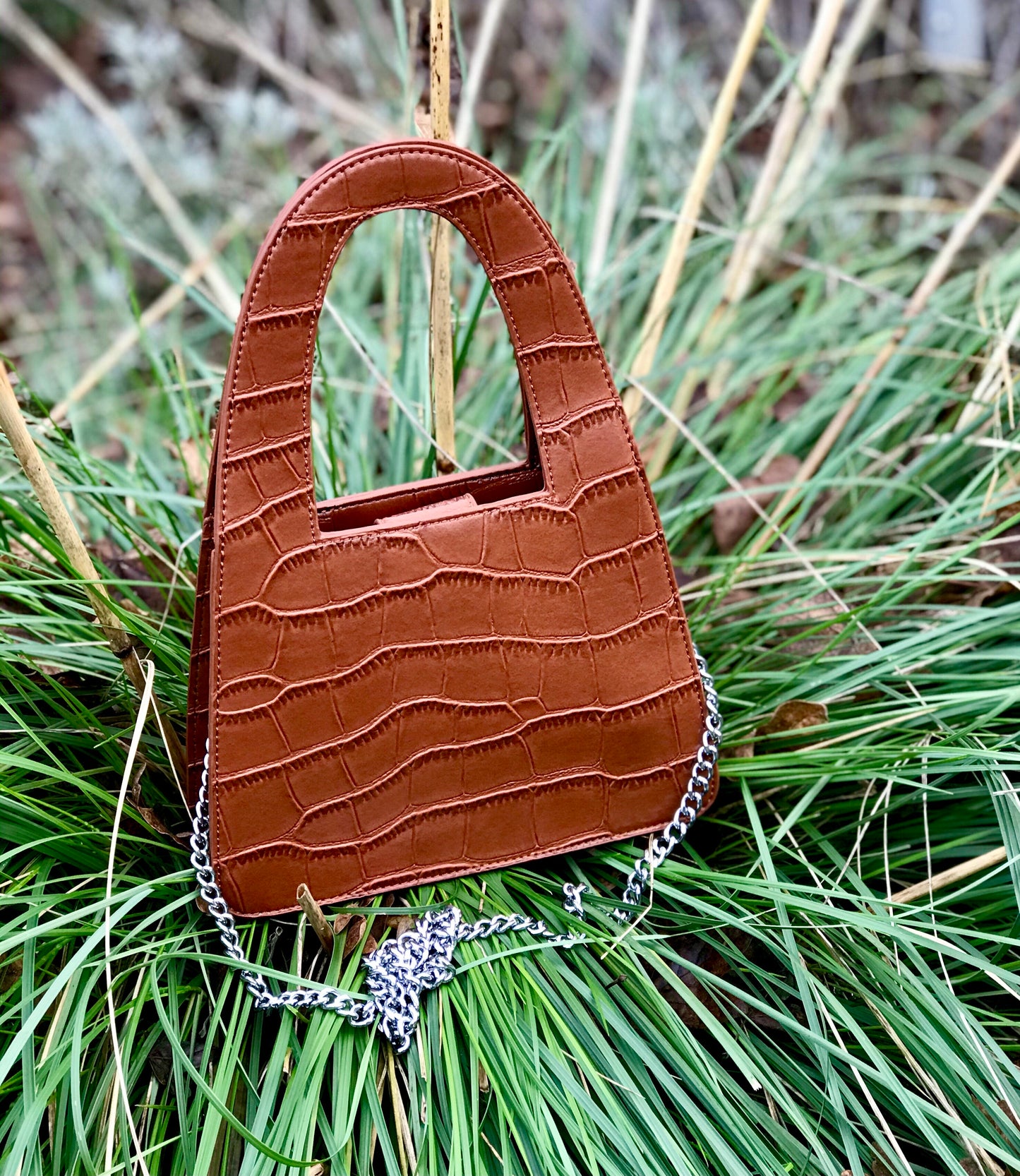 Lina - Croc Tote Bag - Cione Boutique London