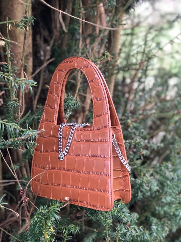 Lina - Croc Tote Bag - Cione Boutique London