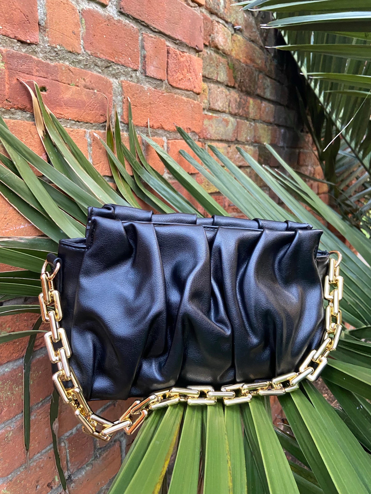 Julia Ruched Pouch Bag