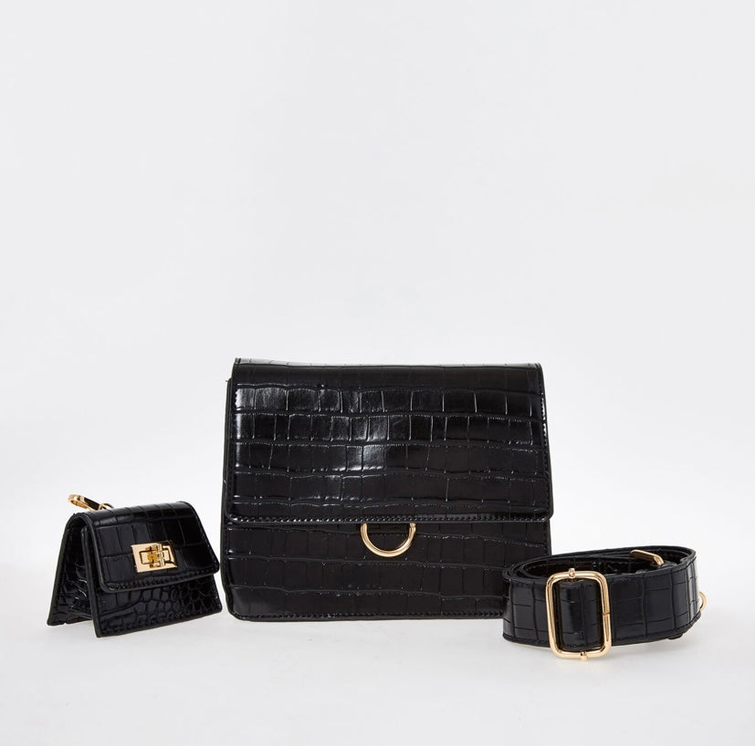 Olivia Crossbody Bag - Black