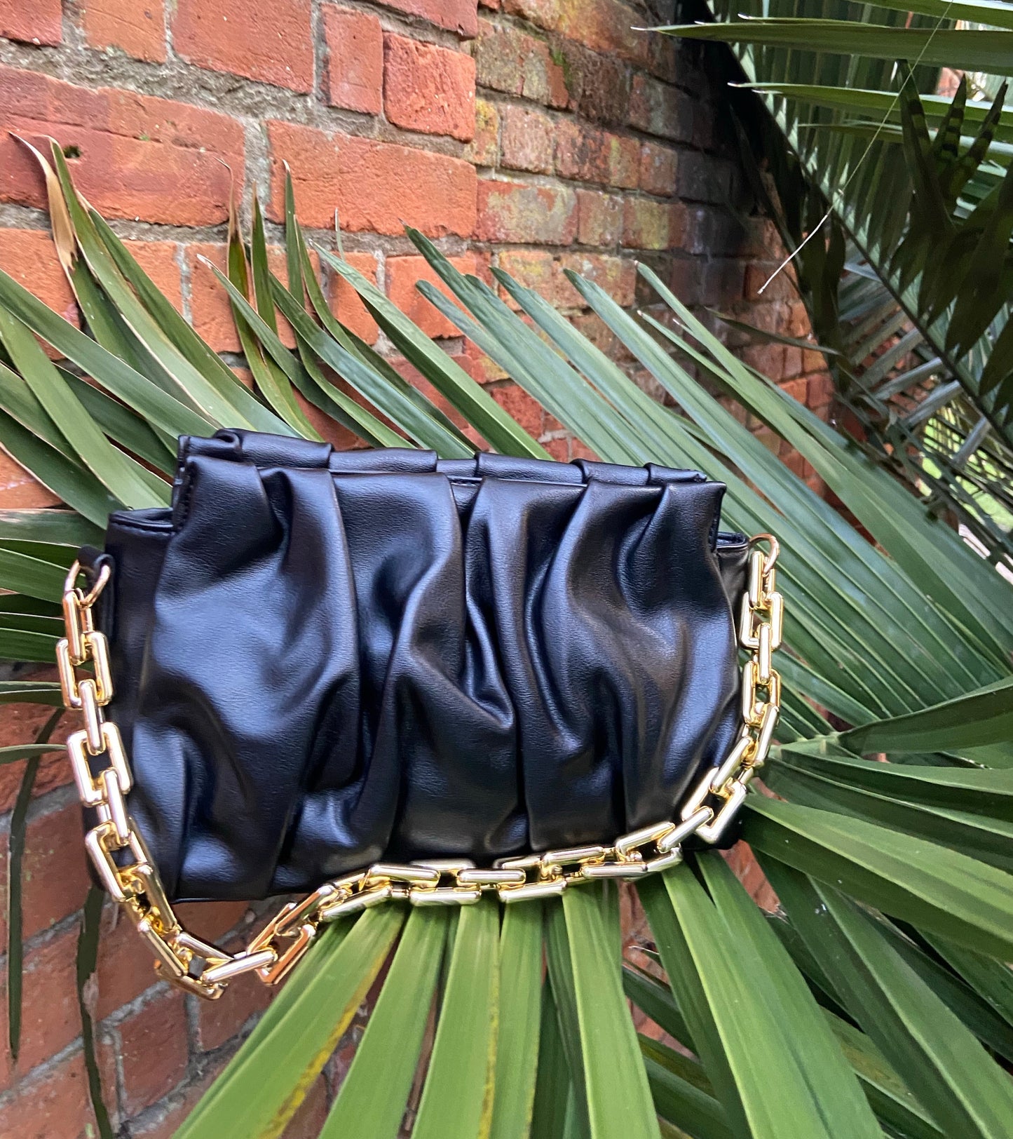 Julia Ruched Pouch Bag