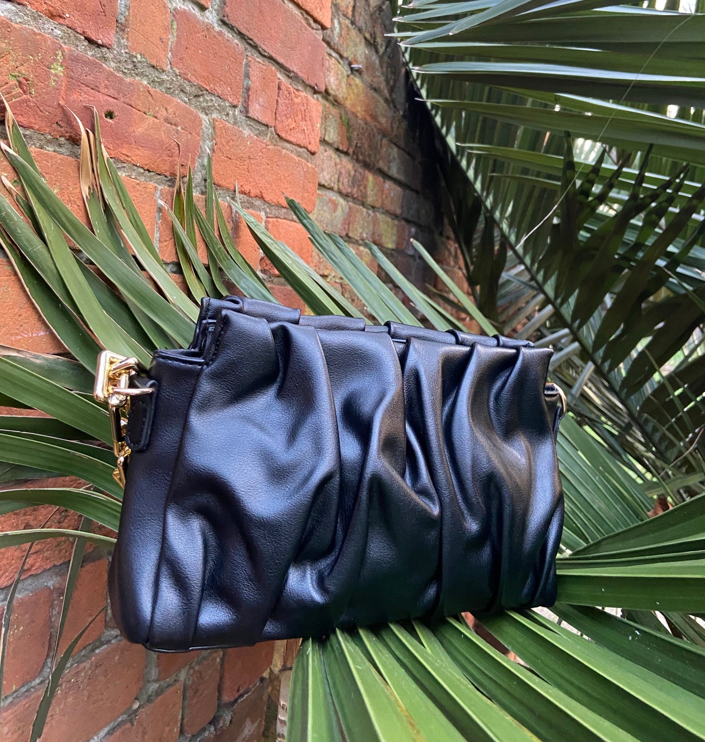 Julia Ruched Pouch Bag